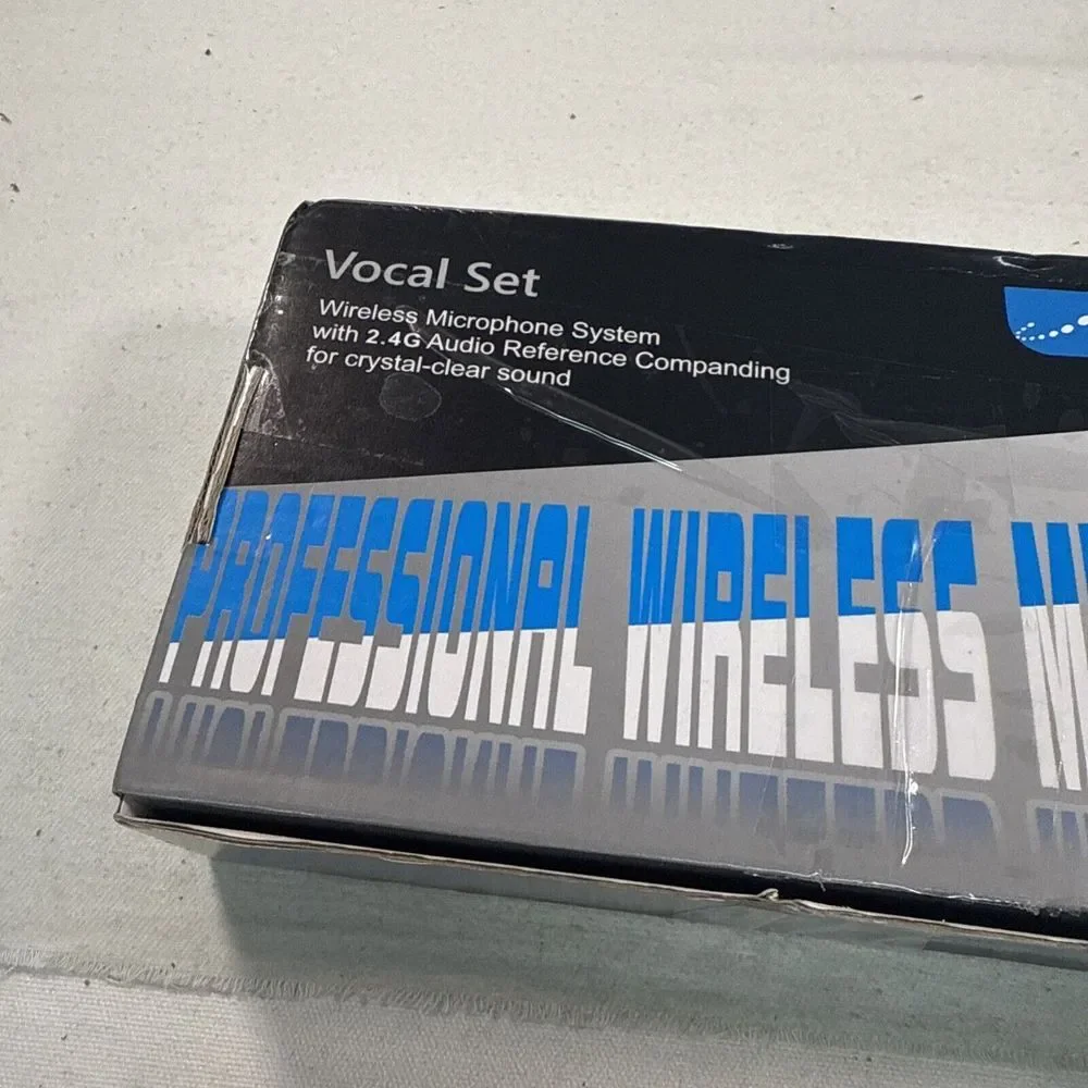 ALPOWL Wireless Microphones‎ Set of 2 Vocal Set Works, Open Box